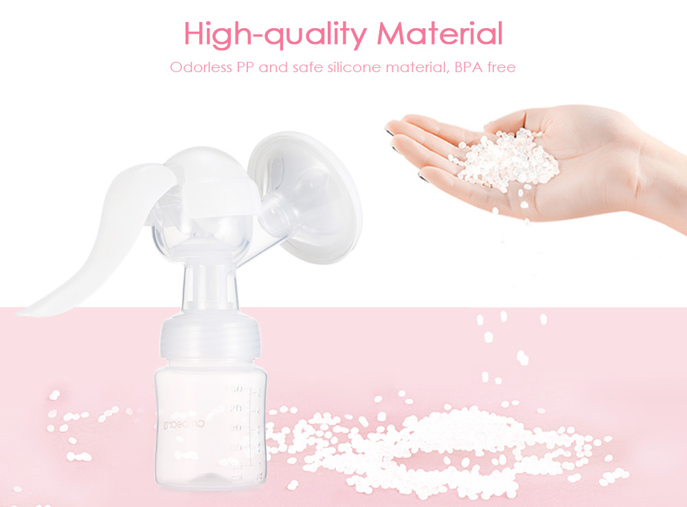 Cmbear 150ml Manual Unilateral Breastfeeding BPA Free Breast Pump