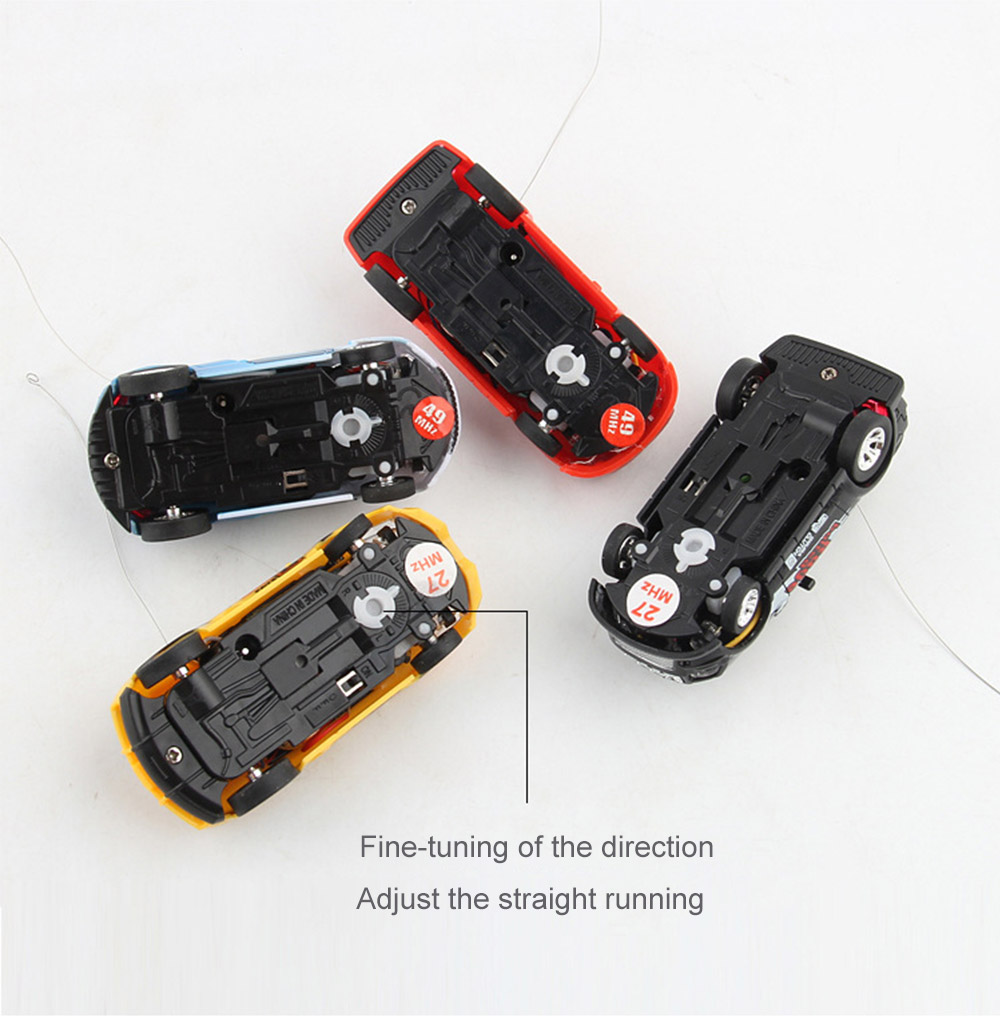 1/63 Mini RC High-speed Drifting Off-road Car Pull-ring Can Toy Gift for Children