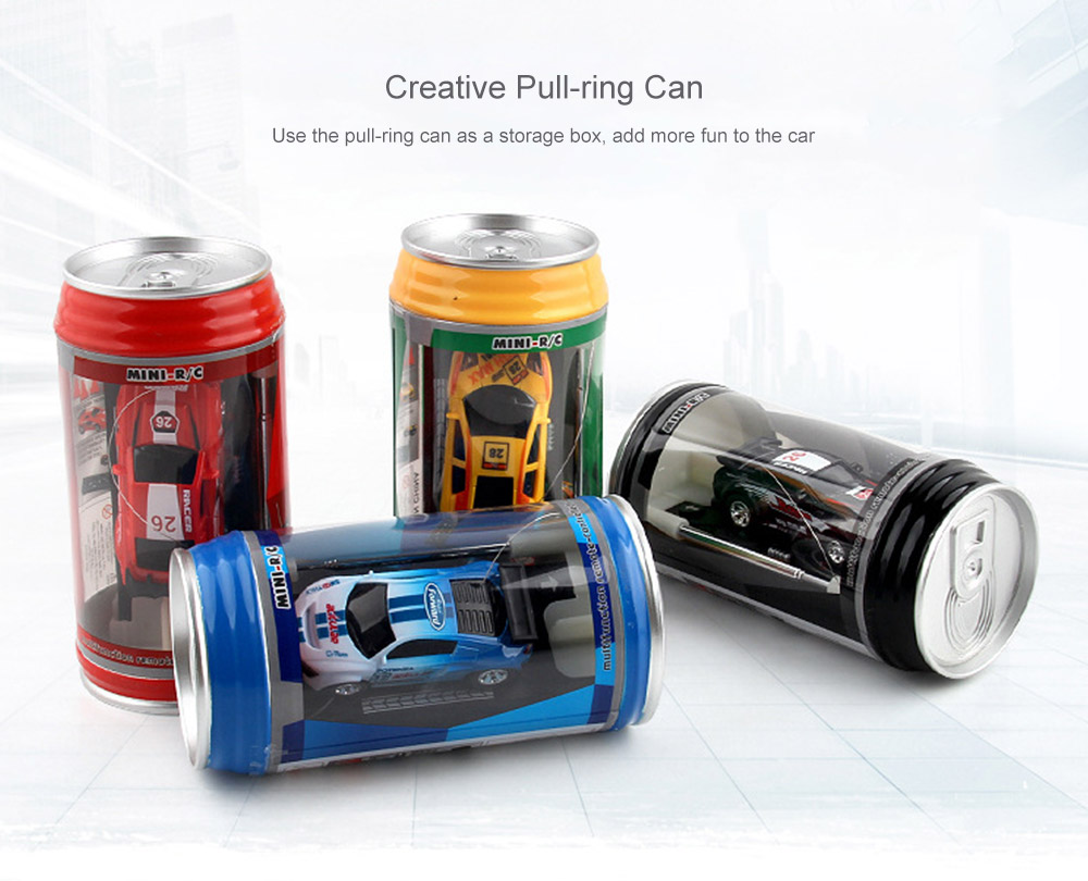 1/63 Mini RC High-speed Drifting Off-road Car Pull-ring Can Toy Gift for Children 1/63 Mini RC High-speed Drifting Off-road Car Pull-ring Can Toy Gift for Children