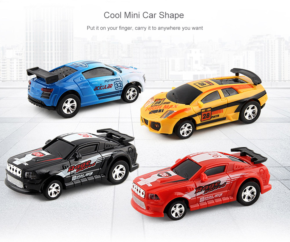 1/63 Mini RC High-speed Drifting Off-road Car Pull-ring Can Toy Gift for Children