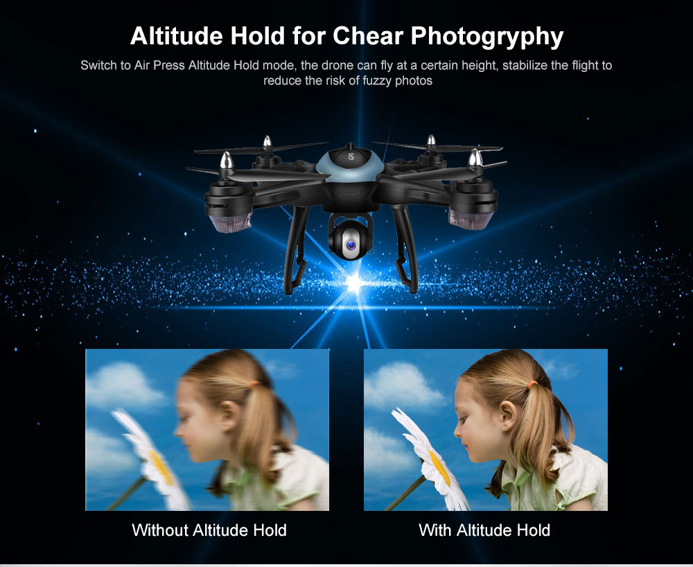 LH - X38GWF - BS GPS WiFi FPV RC Drone - RTF Altitude Hold Waypoint Point of Interest Follow One Key Return Quadcopter