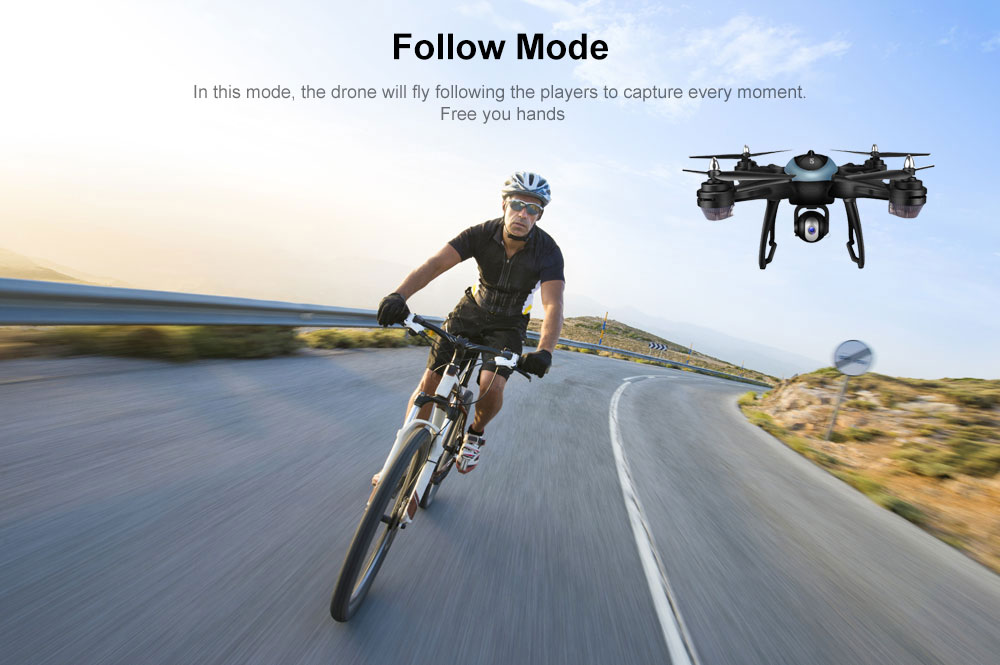 LH - X38GWF - BS GPS WiFi FPV RC Drone - RTF Altitude Hold Waypoint Point of Interest Follow One Key Return Quadcopter