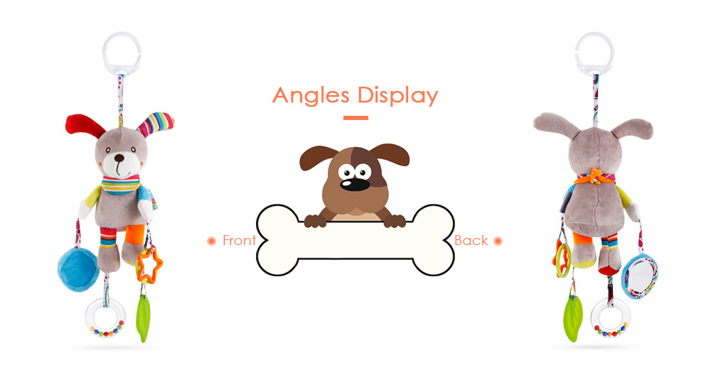 Baby Crib Puppy Rattle Plush Toy Stroller Pendant Hanging Bed Bell Baby Crib Puppy Rattle Plush Toy Stroller Pendant Hanging Bed Bell