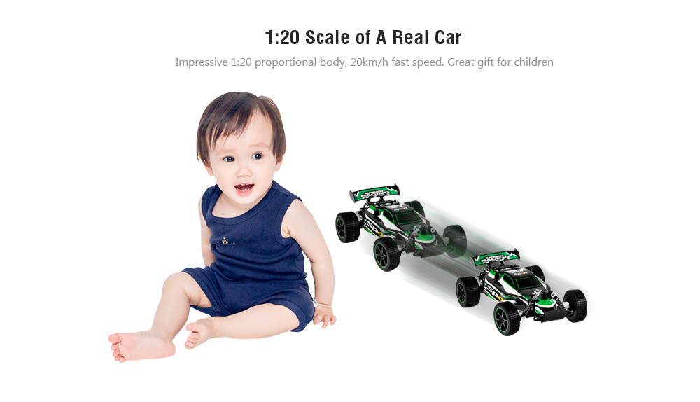 Jule 23211 1:20 Brushed RC Car RTR Splashproof / 2.4GHz 2WD / Impact-resistant PVC Shell