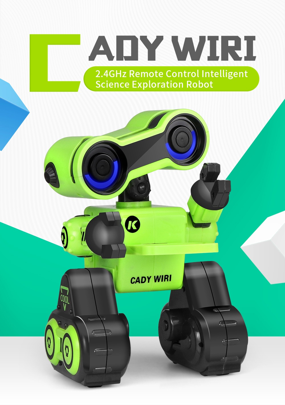 JJRC R13 - YW CADY WIRI Power Robot Intelligent Science Exploration Toy Gift