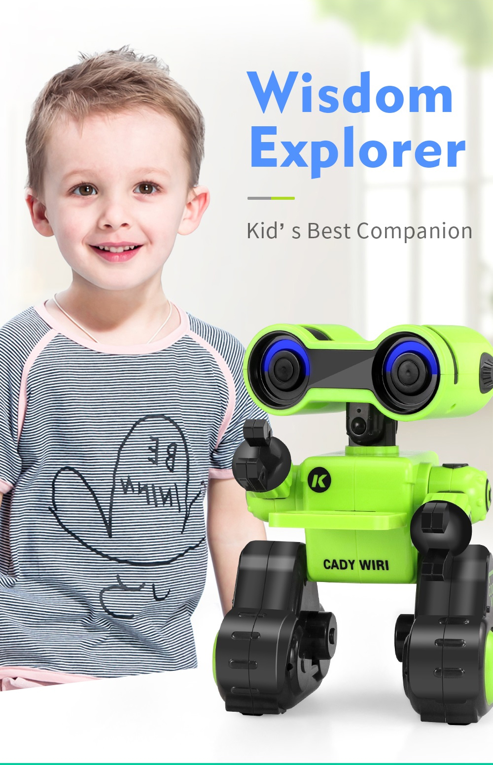 JJRC R13 - YW CADY WIRI Power Robot Intelligent Science Exploration Toy Gift