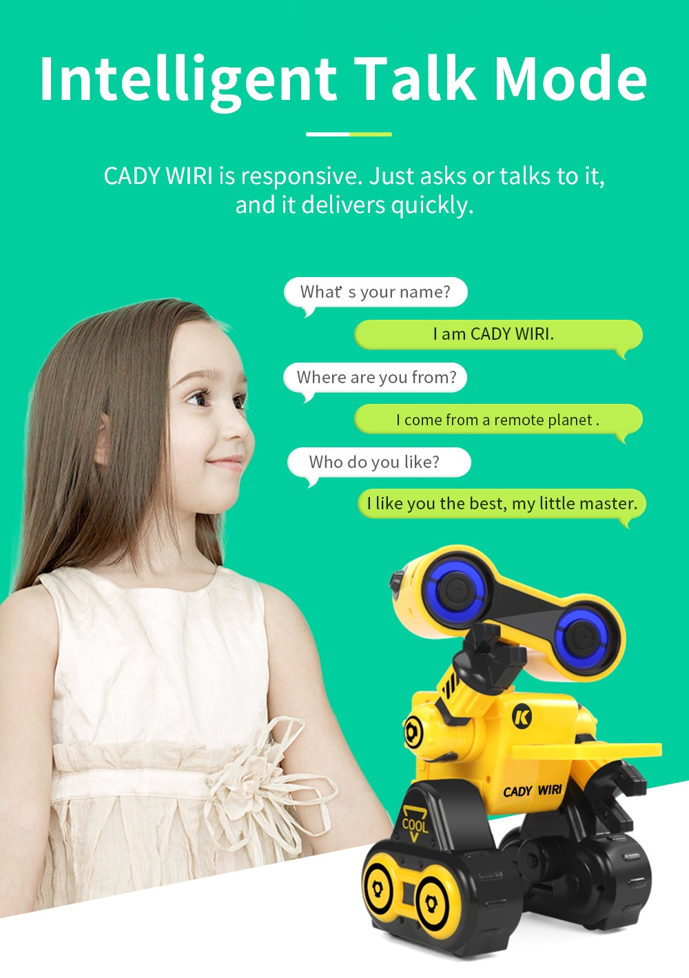 JJRC R13 - YW CADY WIRI Power Robot Intelligent Science Exploration Toy Gift