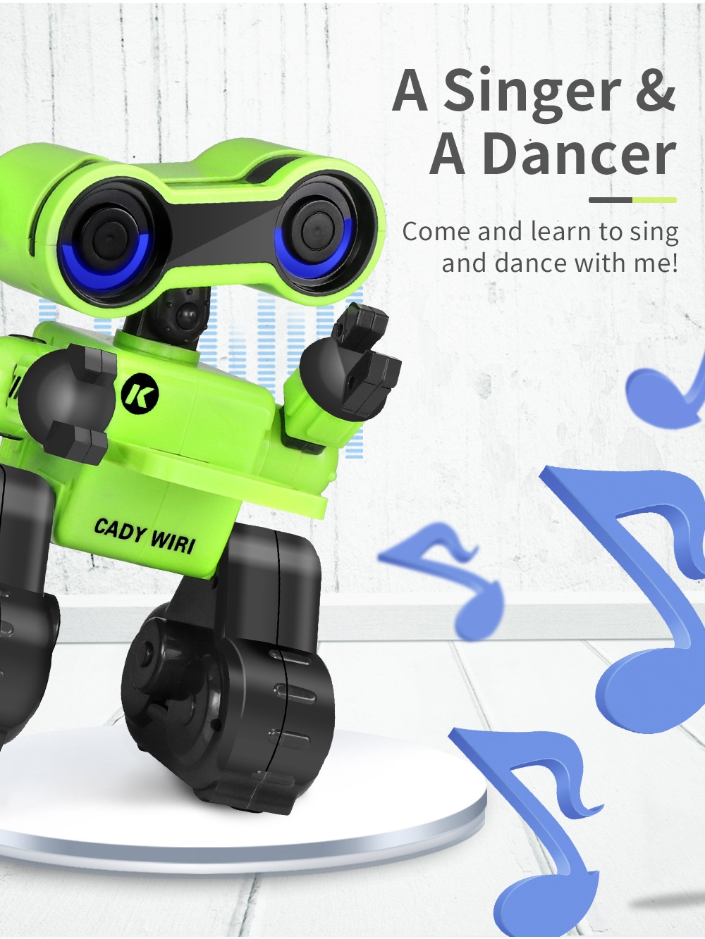 JJRC R13 - YW CADY WIRI Power Robot Intelligent Science Exploration Toy Gift