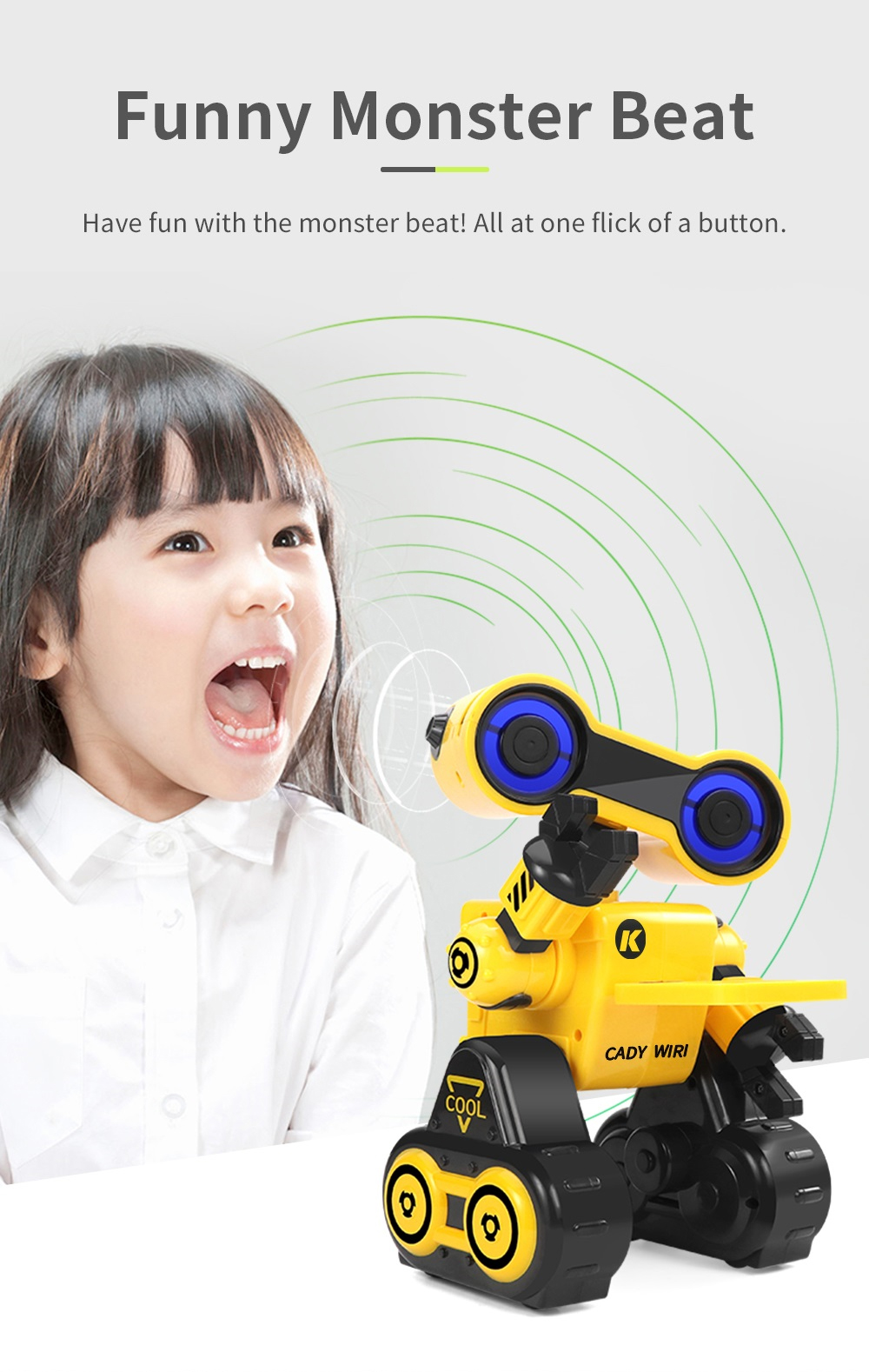 JJRC R13 - YW CADY WIRI Power Robot Intelligent Science Exploration Toy Gift