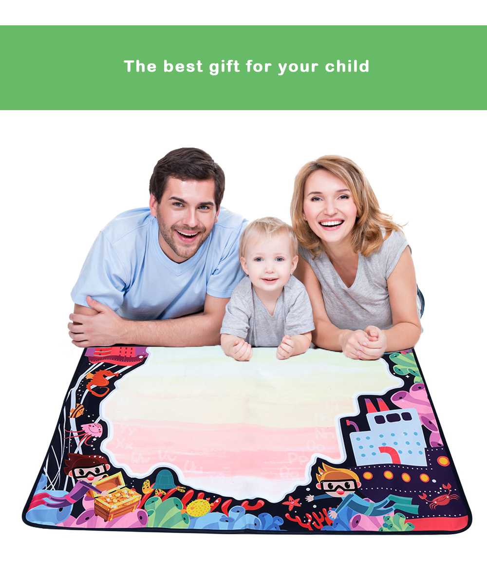 Magic Water Drawing Mat with One Pen for Kids Toy Magic Water Drawing Mat with One Pen for Kids Toy