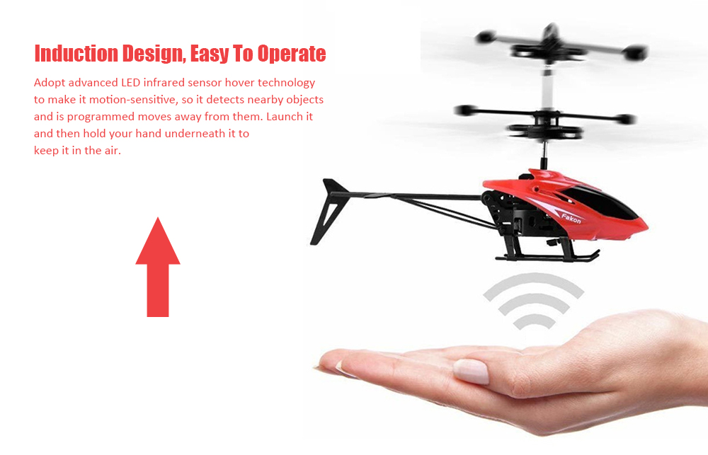 Induction Flying Aircraft Electric Micro Helicopters Toys Gift for Kids