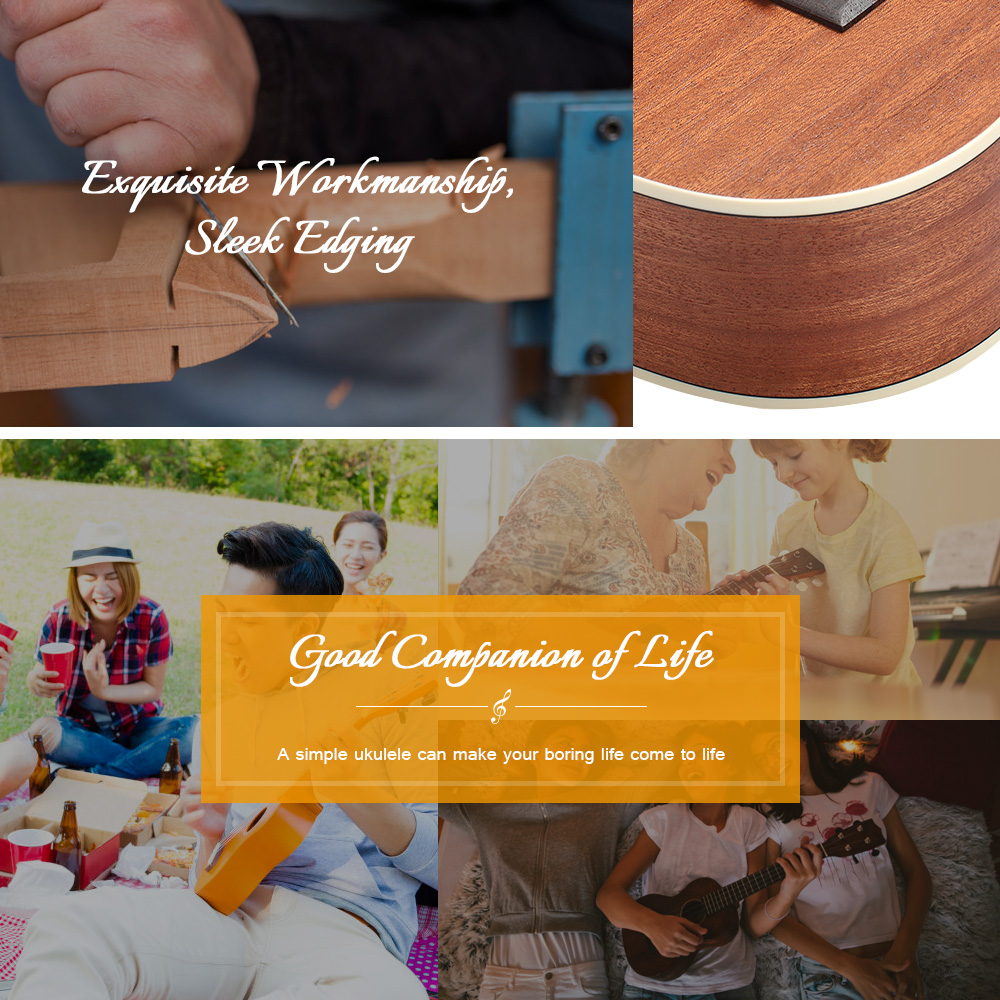 TOM TUC - 200B Acoustic Concert Soprano Ukulele with Carrying Bag TOM TUC - 200B Acoustic Concert Soprano Ukulele with Carrying Bag
