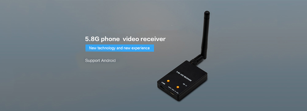Turbowing 5.8Ghz FPV UVC Receiver Support Android Mobile Phone Turbowing 5.8Ghz FPV UVC Receiver Support Android Mobile Phone
