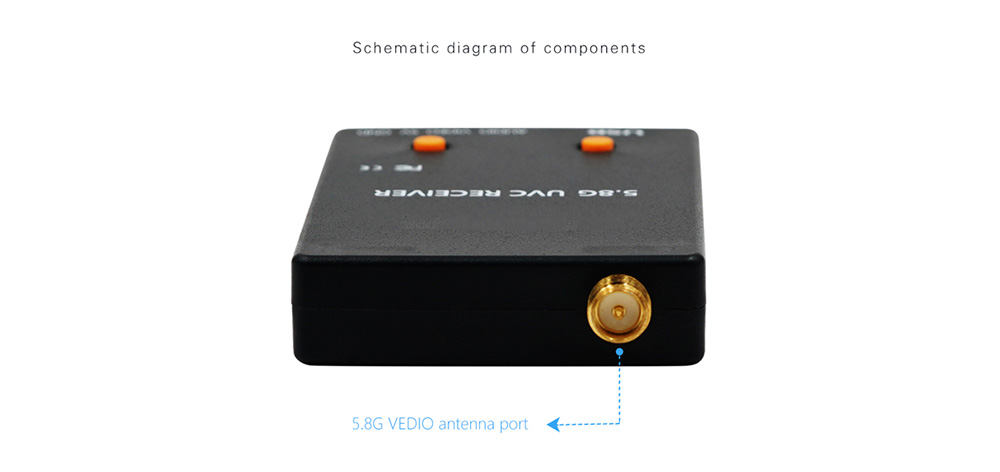 Turbowing 5.8Ghz FPV UVC Receiver Support Android Mobile Phone Turbowing 5.8Ghz FPV UVC Receiver Support Android Mobile Phone