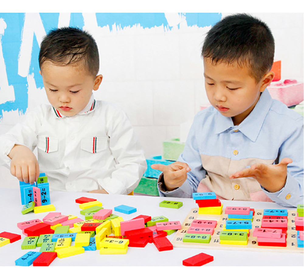Wooden Children Digital Computing Early Education Puzzle Building Block Toy Wooden Children Digital Computing Early Education Puzzle Building Block Toy
