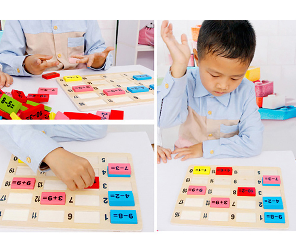 Wooden Children Digital Computing Early Education Puzzle Building Block Toy Wooden Children Digital Computing Early Education Puzzle Building Block Toy