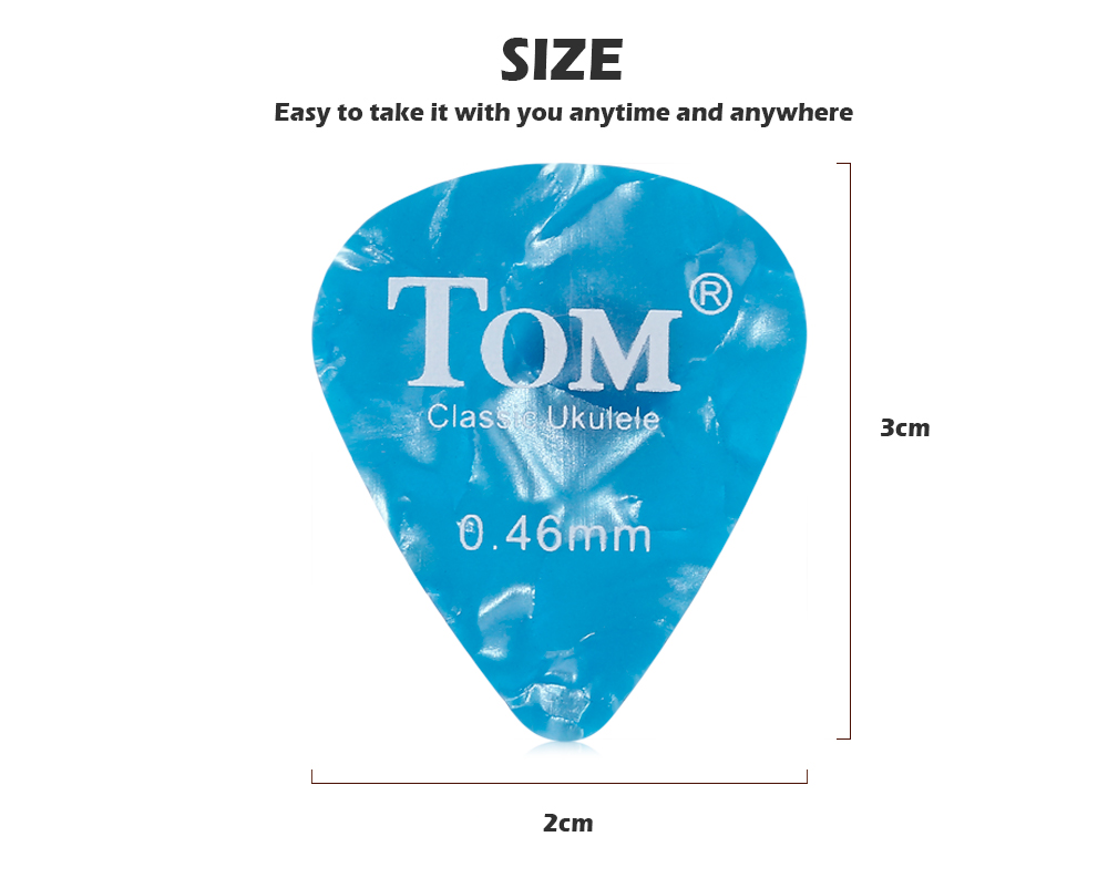TOM TP1 5pcs 0.46mm Multicoloured Wear-resistant Ukulele Guitar Finger Picks TOM TP1 5pcs 0.46mm Multicoloured Wear-resistant Ukulele Guitar Finger Picks