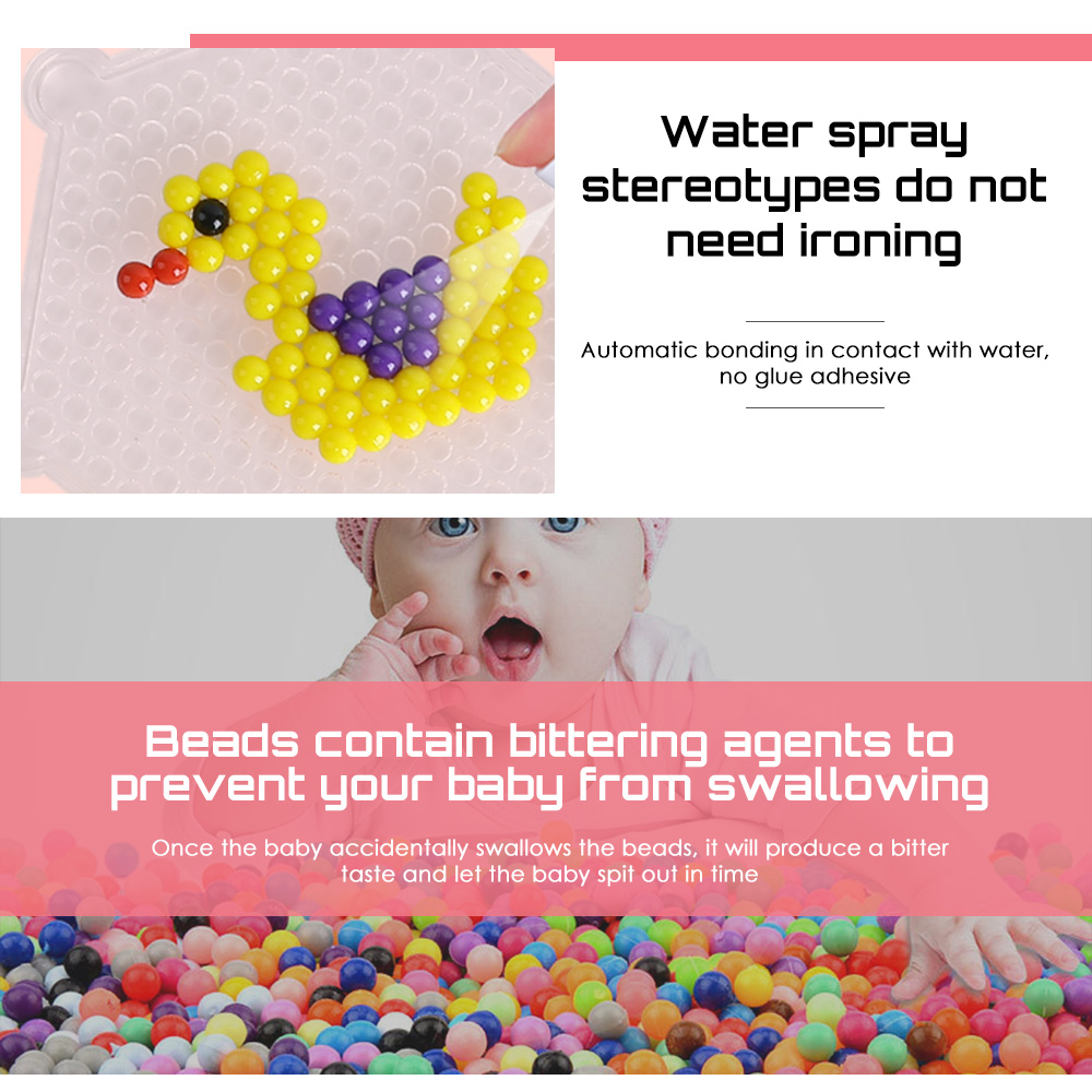 29 Colors 5500 Water Sticky Beads Magic Handmade DIY Toy for Kids