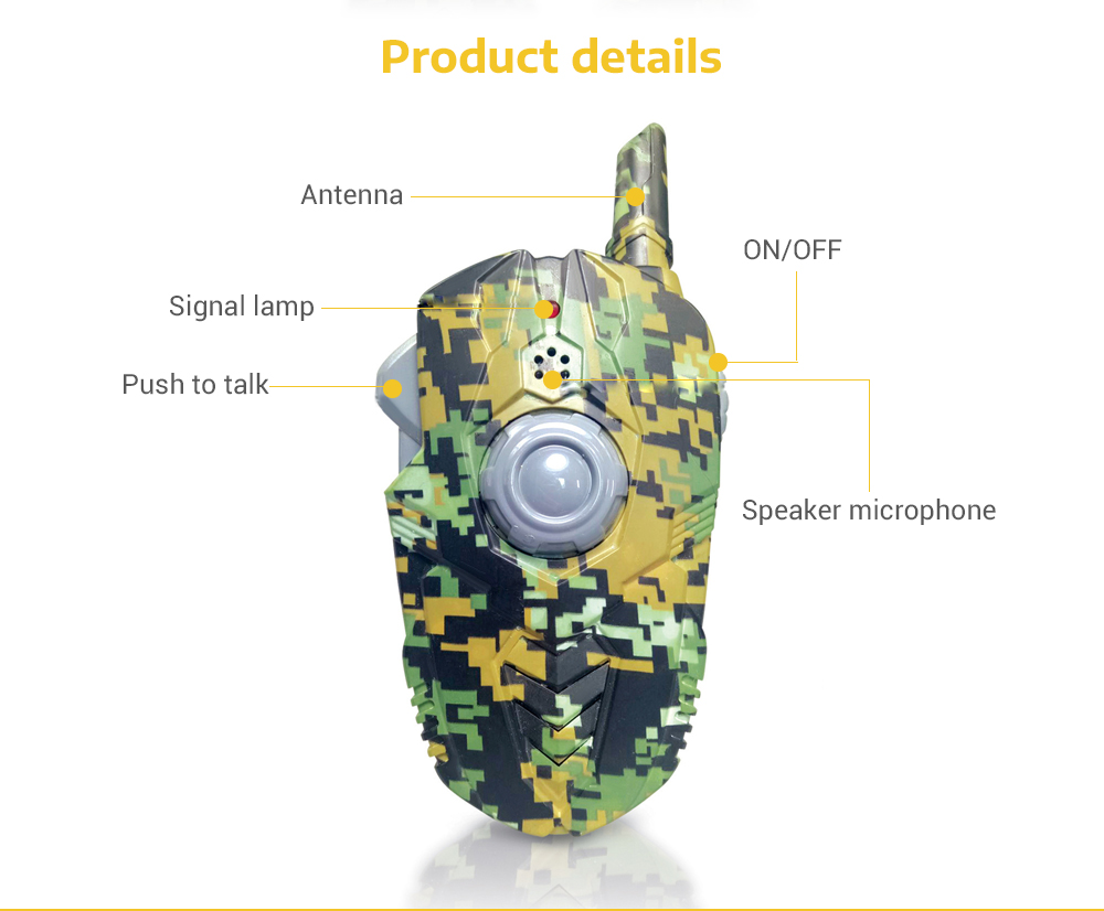 Military Walkie-talkie Childrens Toy 2pcs