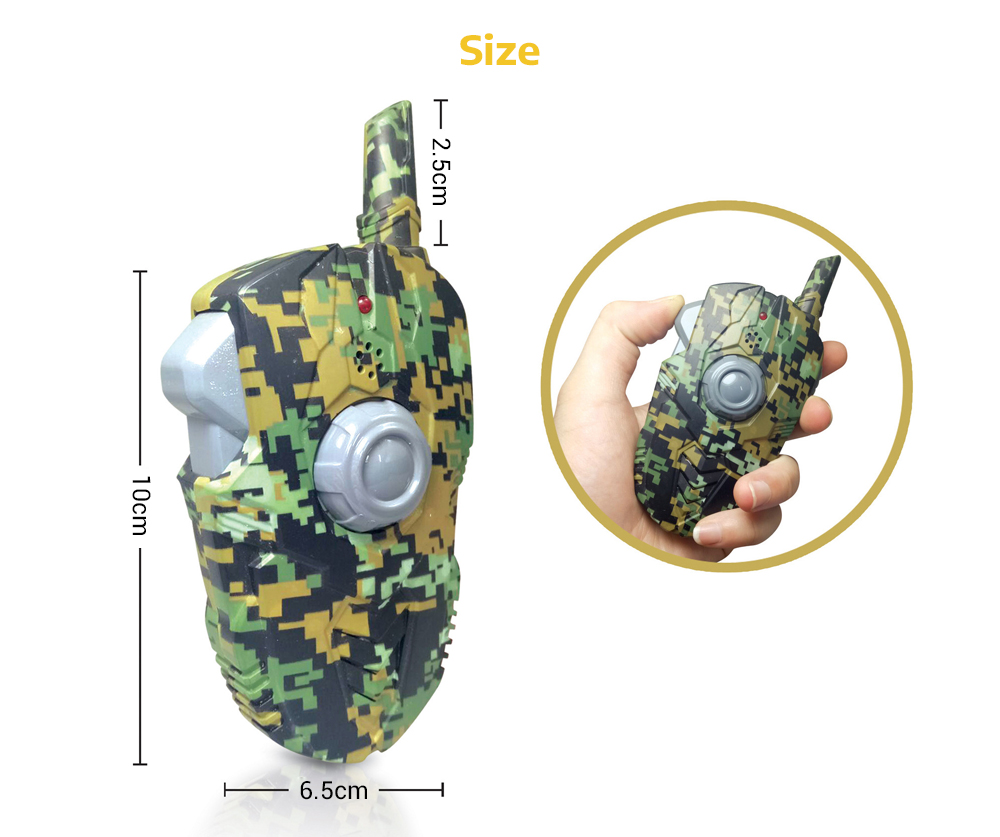 Military Walkie-talkie Childrens Toy 2pcs