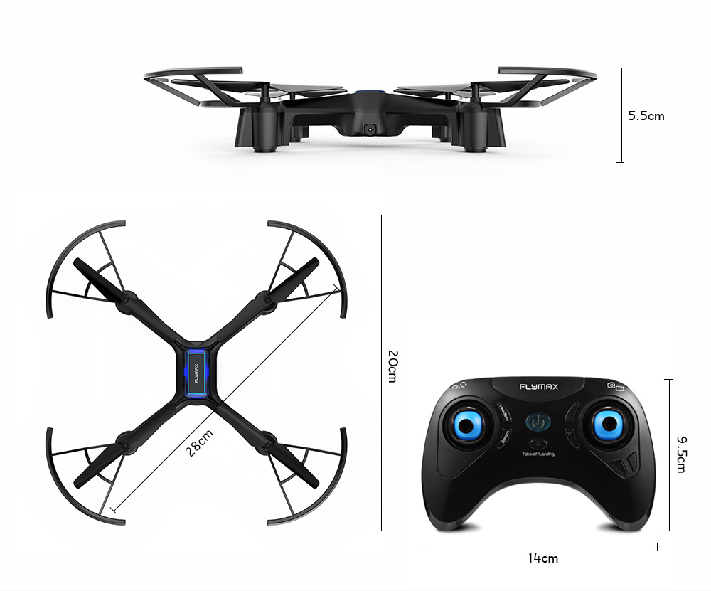 Flymax 2 WiFi Quadcopter 2.4G FPV Streaming Drone