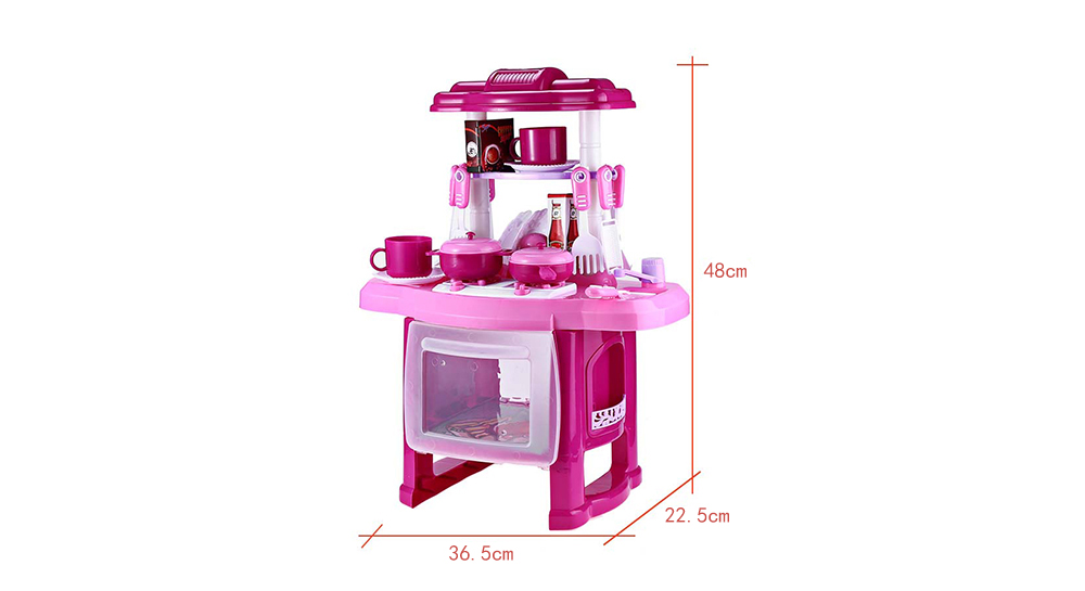 RX1800 - 1 Kids Kitchen Cooking Pretend Role Play Toy Set with Light Sound Effect RX1800 - 1 Kids Kitchen Cooking Pretend Role Play Toy Set with Light Sound Effect