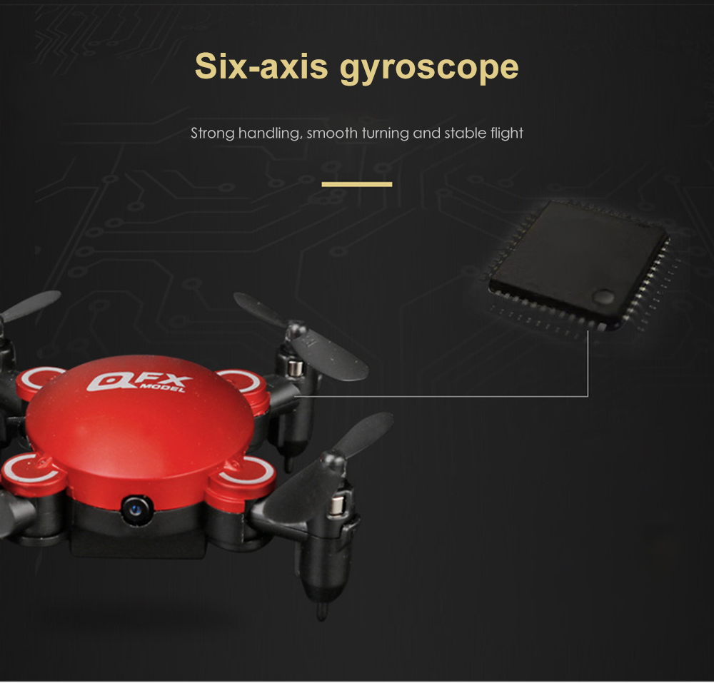 QFX Mini Drone Foldable Quadcopter Model Toy with Remote Control QFX Mini Drone Foldable Quadcopter Model Toy with Remote Control