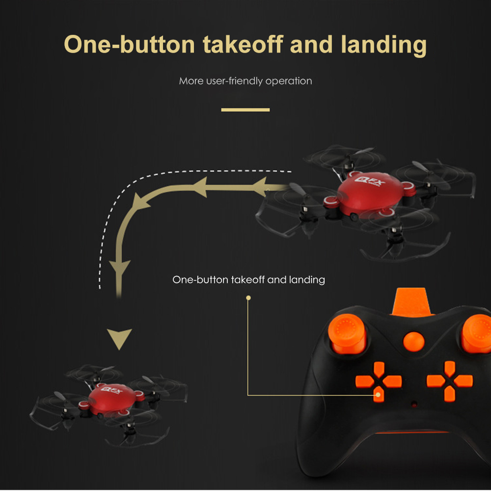 QFX Mini Drone Foldable Quadcopter Model Toy with Remote Control