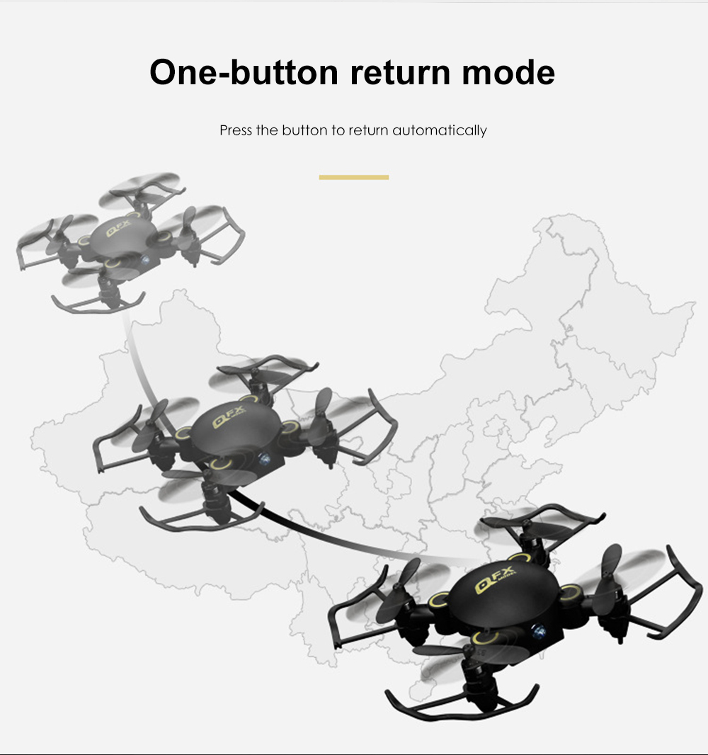 QFX Mini Drone Foldable Quadcopter Model Toy with Remote Control