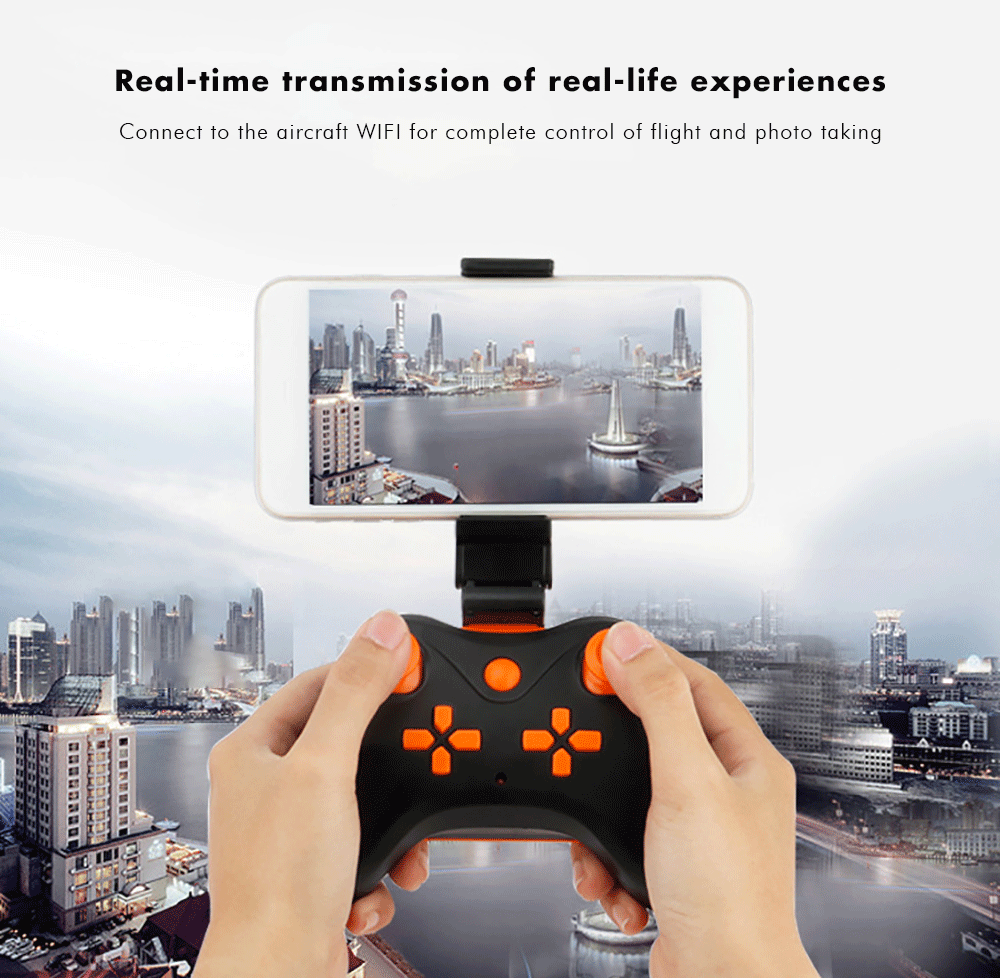 QFX Foldable Quadcopter Mini Drone Model Toy with Remote Control