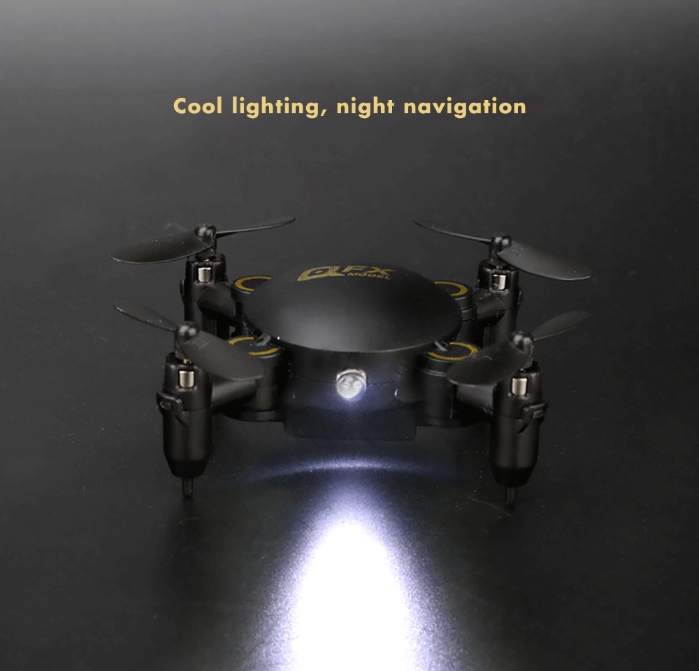 QFX Foldable Quadcopter Mini Drone Model Toy with Remote Control