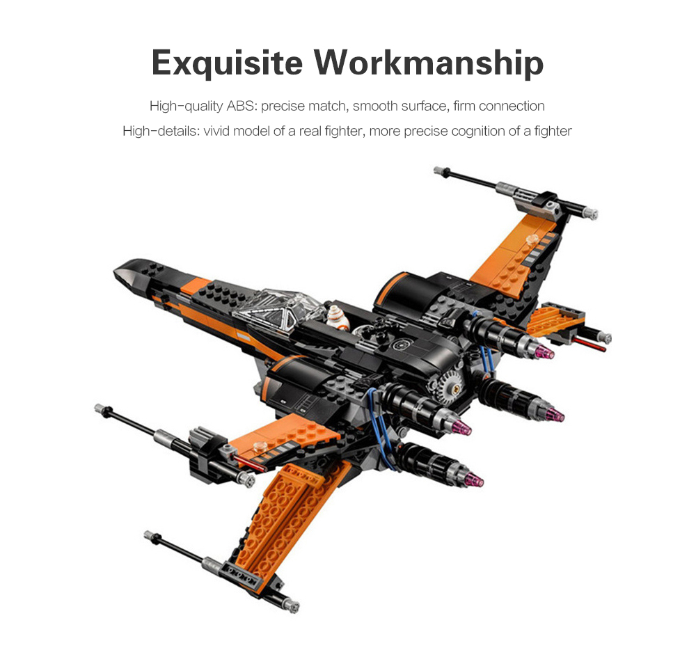 DIY Building Blocks Fighter Aircraft Model Intelligence Toy Gift