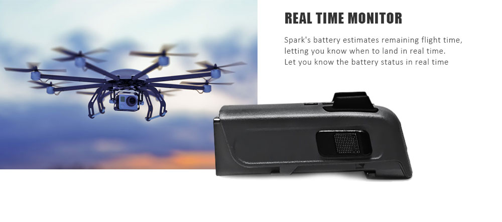Original DJI 11.4V 1480mAh Intelligent Flight Battery for Spark Mini RC Drone