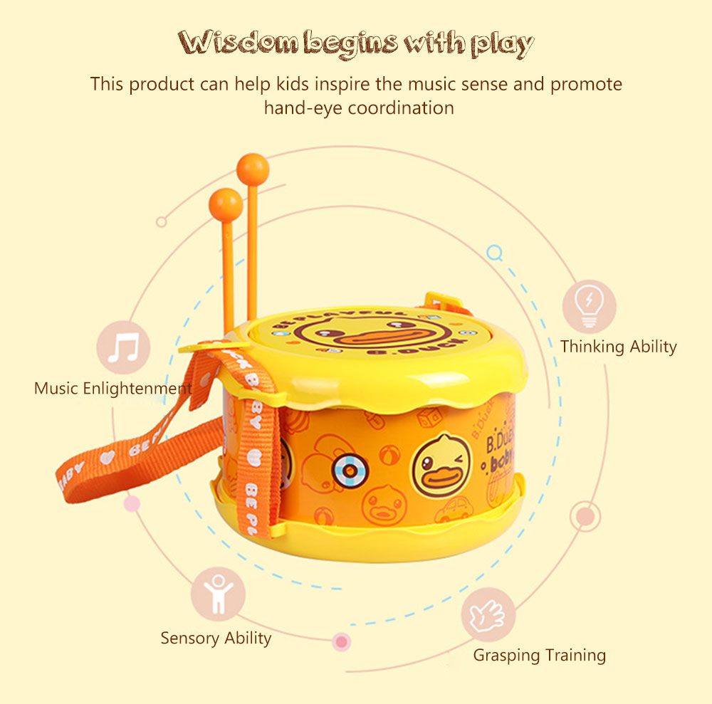 B.DUCK WL - BD005 Children's Double-sided Drum B.DUCK WL - BD005 Children's Double-sided Drum
