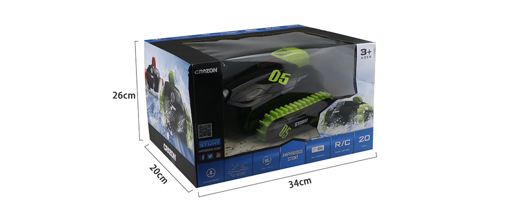 JJRC 18SL02 Water Land Deformation RC Car - Medium Spring Green ...