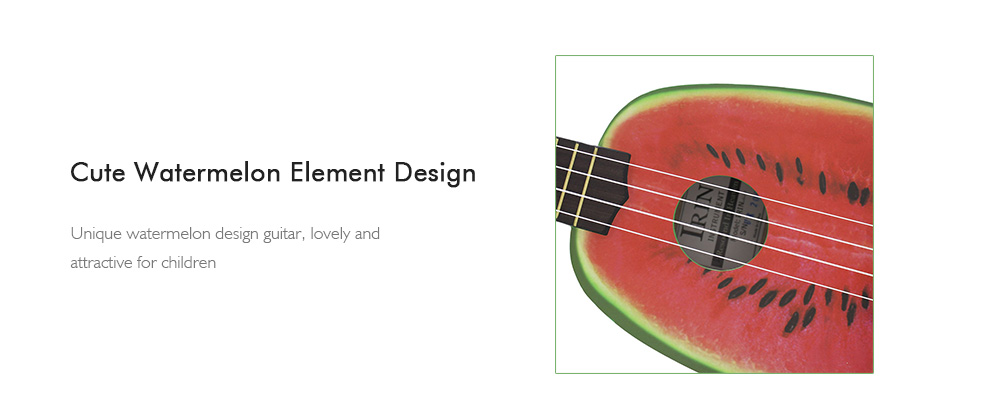 IRIN 21 inch 4 String Hawaii Basswood Ukulele Watermelon Design Musical Instrument