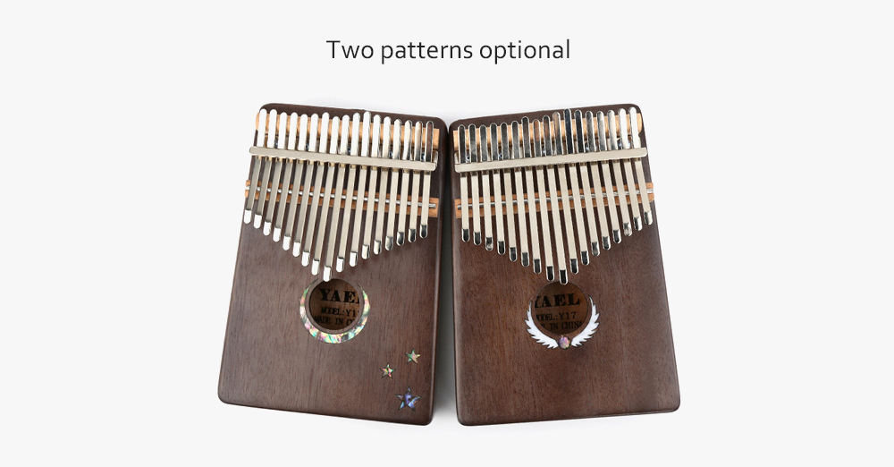 Portable Kalimba Thumb Piano 17 Tone Finger Percussion Keyboard