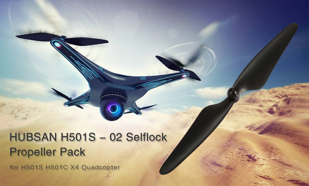 HUBSAN H501S - 02 Selflock Propeller Pack for H501S H501C X4 Quadcopter