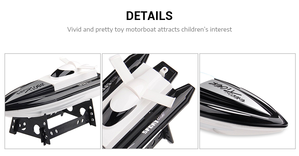 2.4G Remote Control Boat 4CH Dual-motor High-speed Ship Toy