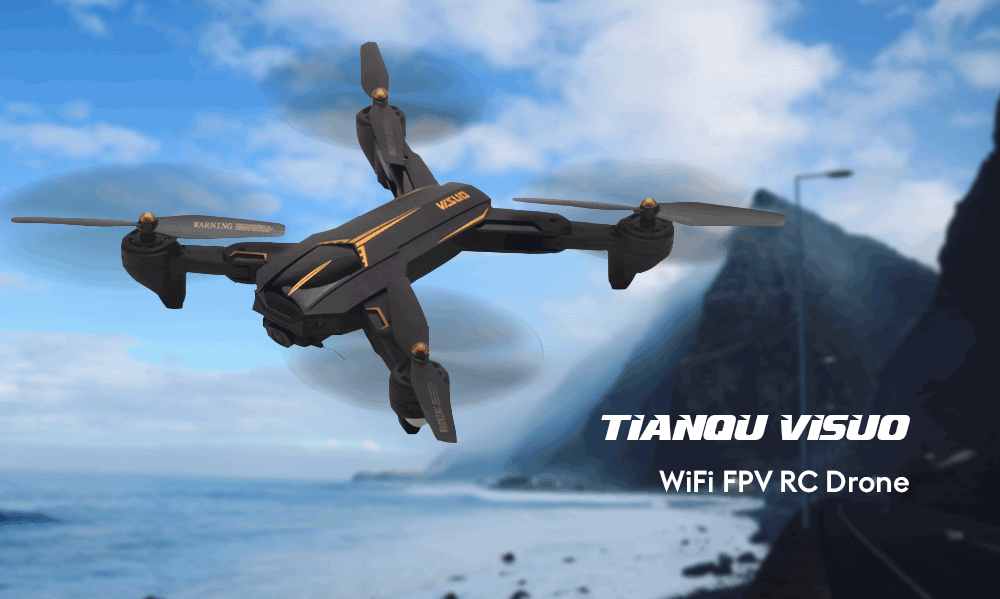 TIANQU VISUO XS812 GPS 5G WiFi FPV RC Drone HD Camera 15mins Flight Time Foldable Quadcopter RTF