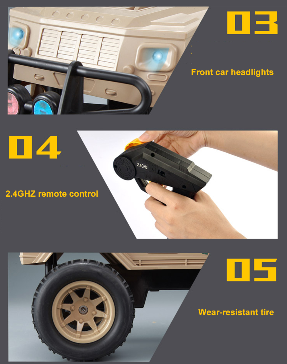 DOUBLEE E320 - 003 Special Police Large Wheel Off-road Remote Control Car DOUBLEE E320 - 003 Special Police Large Wheel Off-road Remote Control Car
