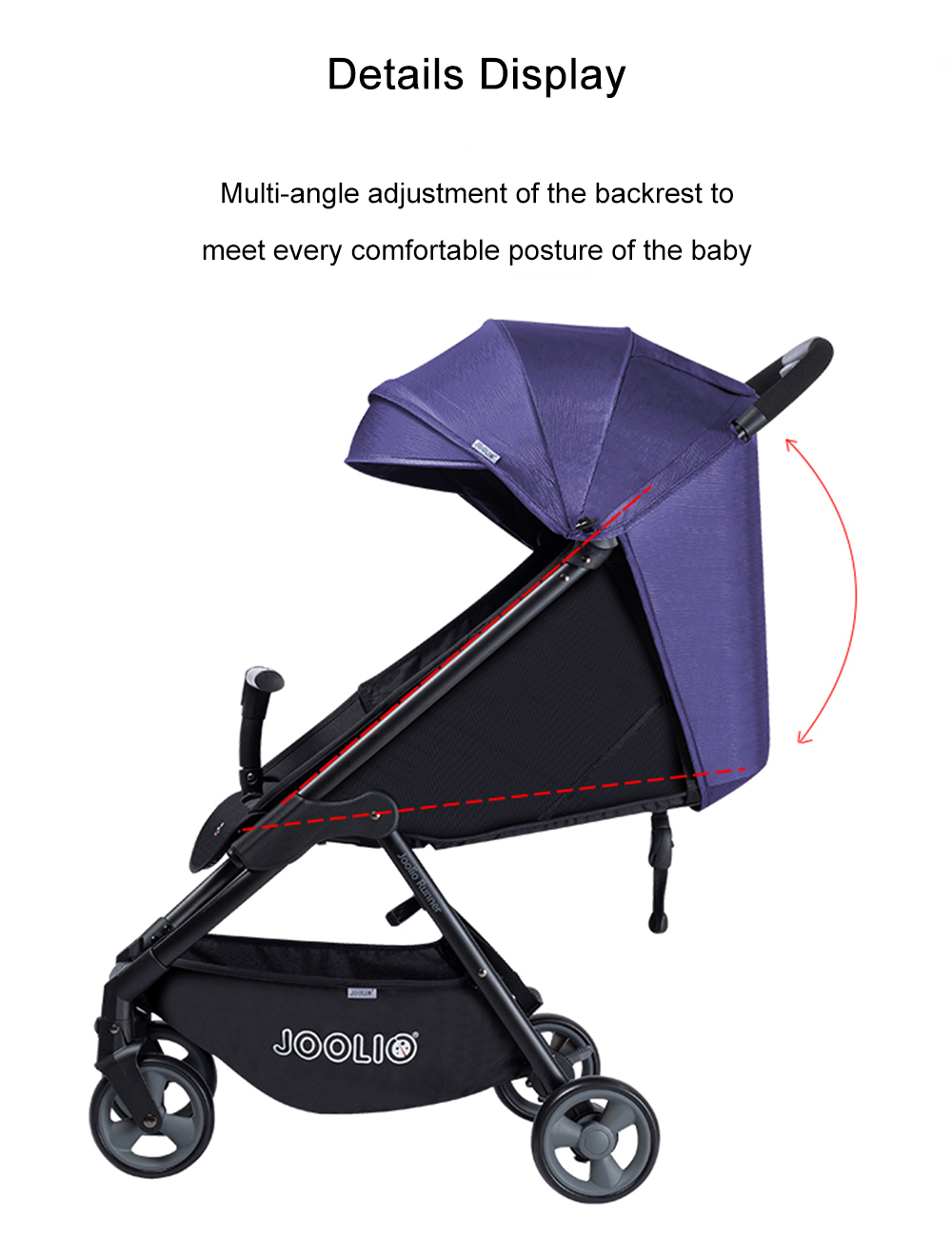 JOOLIO LX5012 Safe Convenient Baby Stroller