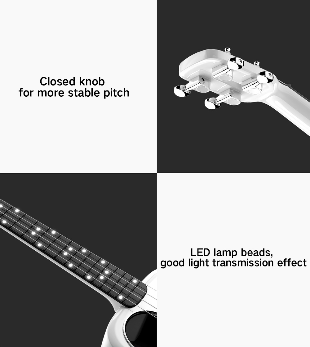 Populele 2 LED Bluetooth USB Smart Ukulele from Xiaomi youpin Populele 2 LED Bluetooth USB Smart Ukulele from Xiaomi youpin