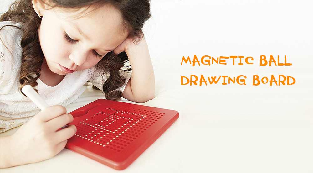 Magnetic Ball Sketch Pad Tablet Kids Drawing Board Children Toy