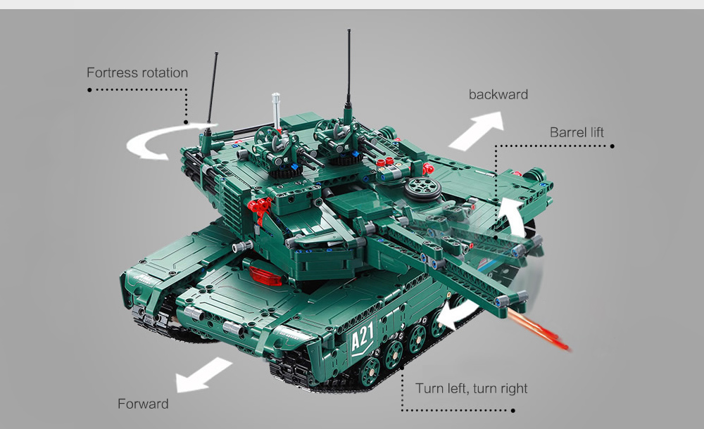 CaDA C61001W Blocks Tank Creative Toy