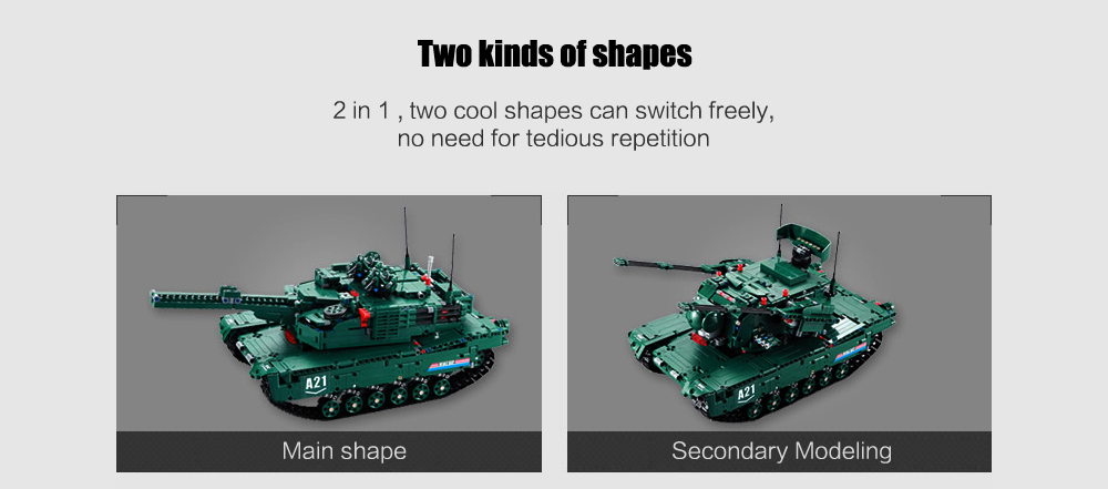 CaDA C61001W Blocks Tank Creative Toy