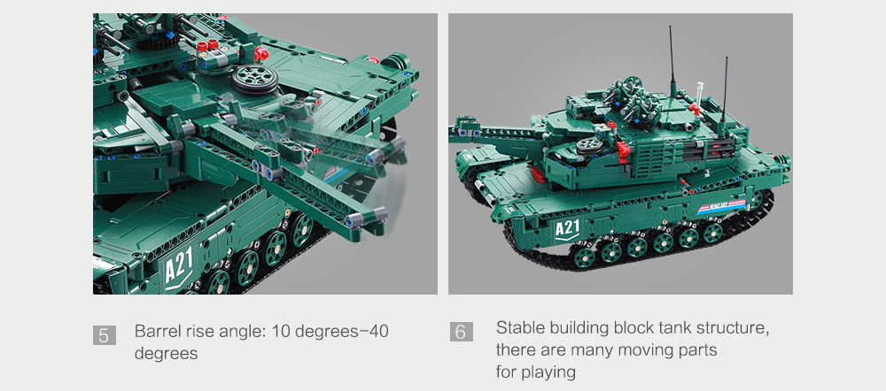 CaDA C61001W Blocks Tank Creative Toy