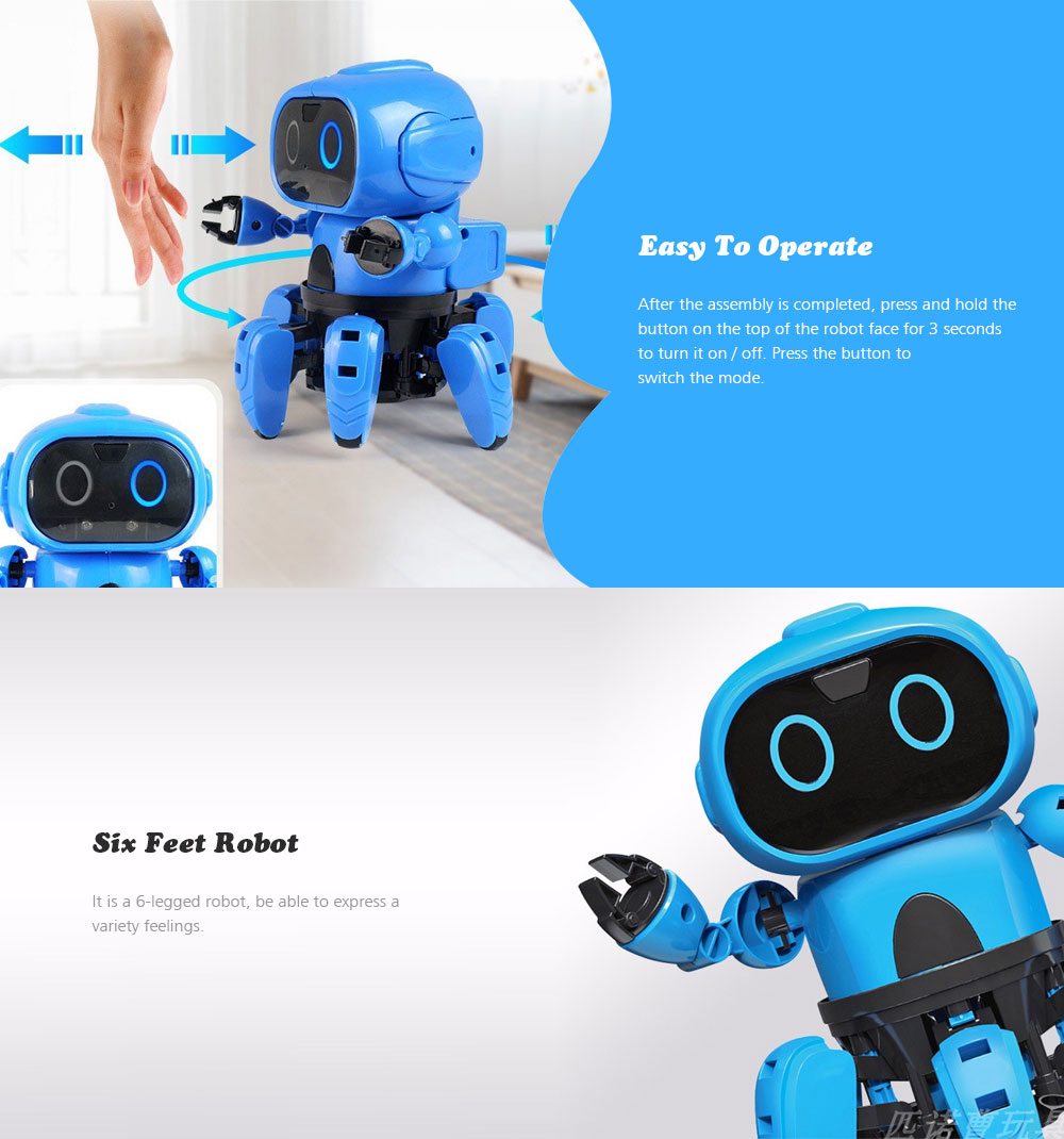 MoFun 963 DIY Assembled Electric Robot Induction Educational Toy MoFun 963 DIY Assembled Electric Robot Induction Educational Toy