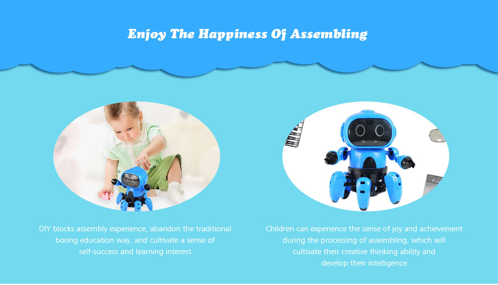 MoFun 963 DIY Assembled Electric Robot Induction Educational Toy MoFun 963 DIY Assembled Electric Robot Induction Educational Toy