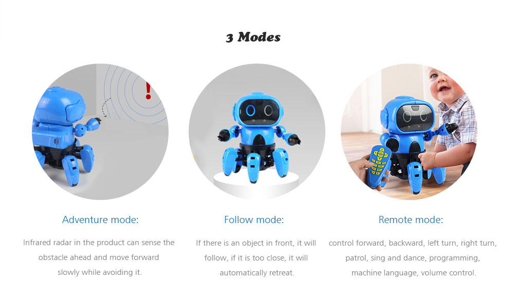MoFun 963 DIY Assembled Electric Robot Induction Educational Toy